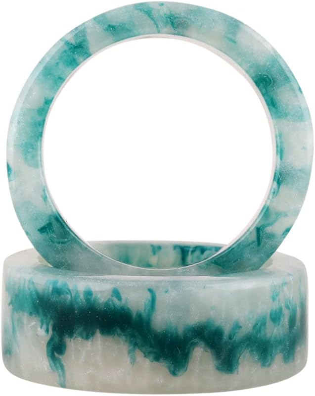 Napkin Rings - Set of 12 Pastel Glossy Epoxy Resin Holders