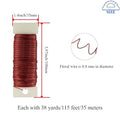 22Gauge Color Metal Floral Wire – Red, 3 Rolls