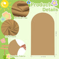 Wedding Arch Cover Spandex Arches Cover Brown Round Top, 6FT – Khaki