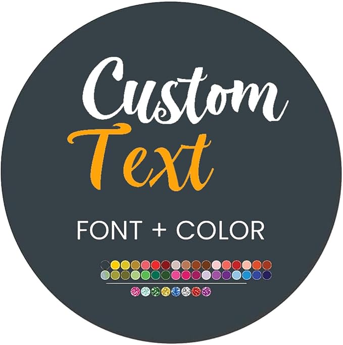 Custom Stickers for Weddings, Birthdays & Businesses - Personalized Labels with Your Logo - Waterproof, Fade and Heat Resistant - Pack of 100-1000 (Custom Text, 6 Inch)