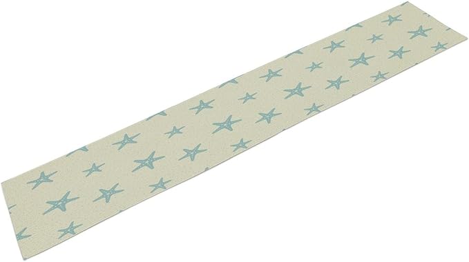 Sea Turtle Table Runner Marine Life Starfish Nautical Blue Green Ocean Theme Kitchen Table Decorations for Indoor Outdoor Home Party Decorations 13 * 90 Inch