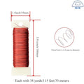 26Gauge Metal Floral Wire – Red, 3 Rolls