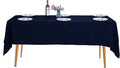 Ascoza 2pack 60x120 Inch Navy Rectangular Tablecloth 6 Feet Table Cloth in Polyester Fabric for Wedding/Banquet/Restaurant/Parties