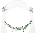 Wedding Arch Draping Fabric 3 Panels Sheer Chiffon, 29" X 19Ft – Ivory