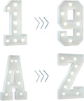 Marquee Numbers Tall Big Light Up Numbers 25th Birthday, 3 Feet