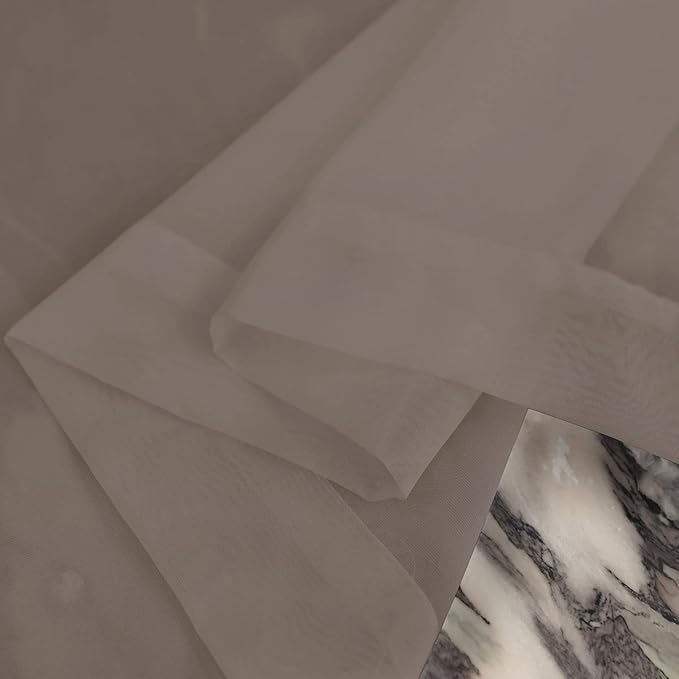 Window Light Grey Sheer Curtains 60 Inches Width 45 Inches Long 2 Panels Sheer Curtain Clear Curtains Basic Rod Pocket Panel for Home Living Room Bedroom Kids Room Yard Patio Parlor Sliding