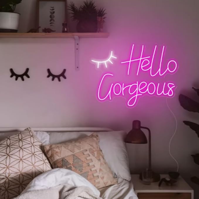 USB Powered Neon Sign Light, 15.7 x 11.5 Inch Acrylic Wall Decor