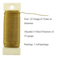 22Gauge Metal Floral Wire – Dark Gold, 1 Roll