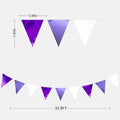 And White Party Decorations Metallic Fabric Ombre Purple White – Purple
