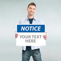 Custom OSHA Style Notice Sign Aluminum Sign, 18" X 24"