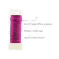26Gauge Metal Floral Wire – Rose Red, 1 Roll