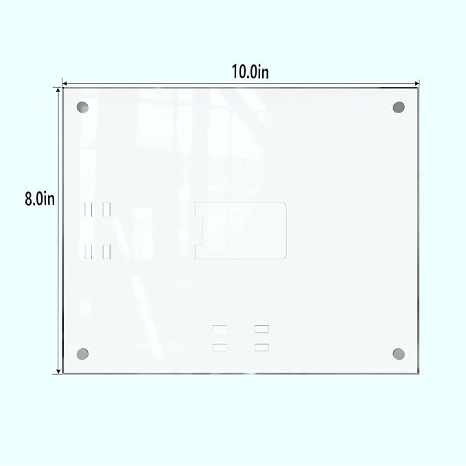 HELPLEX Picture Frames, 1 Pack 8x10 inch Acrylic Picture Frame Clear 8 x 10 Photo Frames Magnetic Picture Frames Ready for Tabletop Display, Effectively Protect Photos from Fading and Yellowing