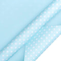 Reversible Wrapping Paper, 17 Inch X 33 Feet, Baby Blue, Mini Roll
