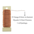 22Gauge Floral Wire – Rose Gold, 38Yards (115Feet) Flexible Paddle Wire