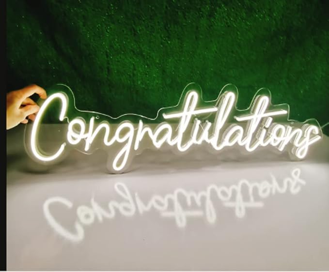 LED Neon Sign Wall Light with USB Power, Acrylic, 17.7 Inch Party Decor
