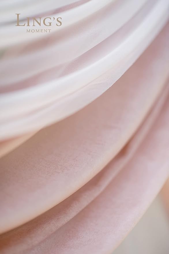 Artificial Wedding Arch Flowers, Dusty Rose Mauve Silk Swag Kit, 4 Pieces