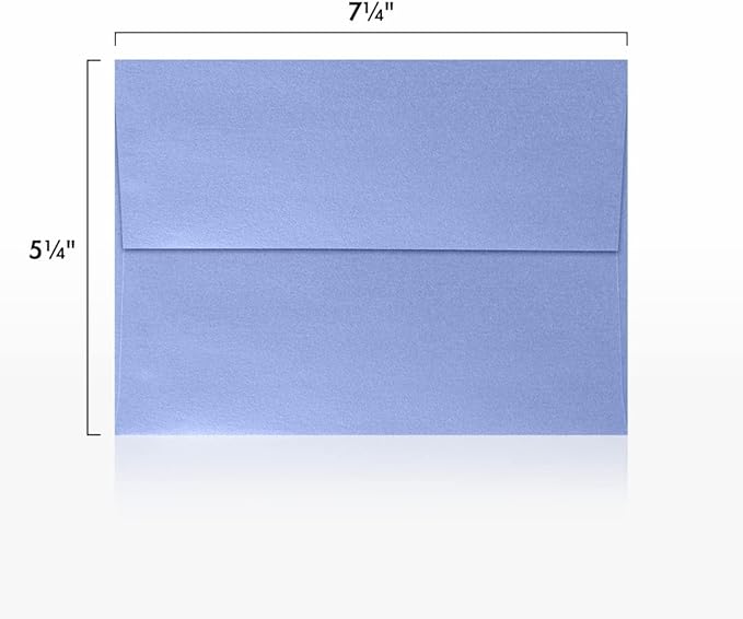 LUXPaper A7 Invitation Envelopes | Peel & Press | 5 1/4" x 7 1/4" | Vista Metallic | 80lb. Text | 250 Qty