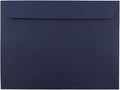 JAM PAPER 9 x 12 Booklet Premium Envelopes - Navy Blue - 100/Pack