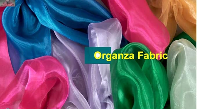 Organza Fabric in Champagne Gold, Shiny 45-Inch Width by 10 Yards