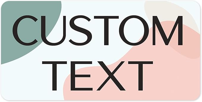Custom Sign, Custom Street Sign, 11 Font Colors, 13 Font Styles, 4 Hole Options, 22 Sizes, 6x12 Inches, Rust Free DiBound, Fade Resistant, Made in USA by My Sign Center (Minimalist)
