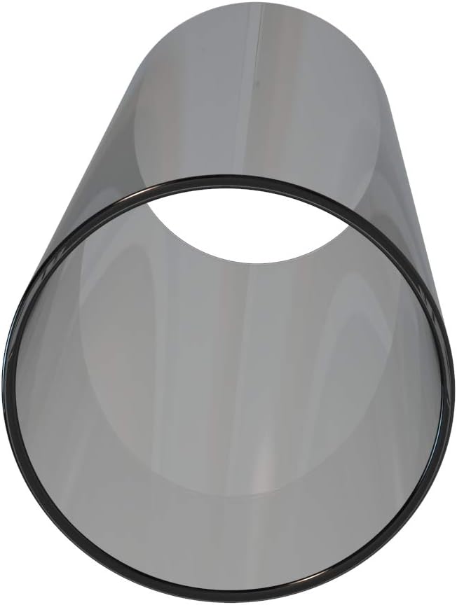 Electroplated Glass Hurricane Mirror Effect Cylinder Candle Holder Bottomless Glass Sleeve Lamp Shade Replacement (Grey,4X6)