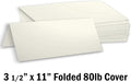 Blank Tent Name Place Table Cards 3 1/ Folded Card Stock, 2" X 11"