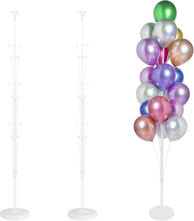 Balloon Stand Party Pack, Transparent 6 ft Arch Kit, 2 Sets