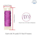 26Gauge Metal Floral Wire – Rose Red, 3 Rolls