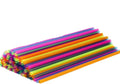 Neon Mini Sip Straws, 5 Inch Plastic Cocktail & Coffee Stirrers