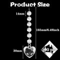 Hanging Crystals, 100 Pack, Clear Acrylic Prisms Pendant Ornaments