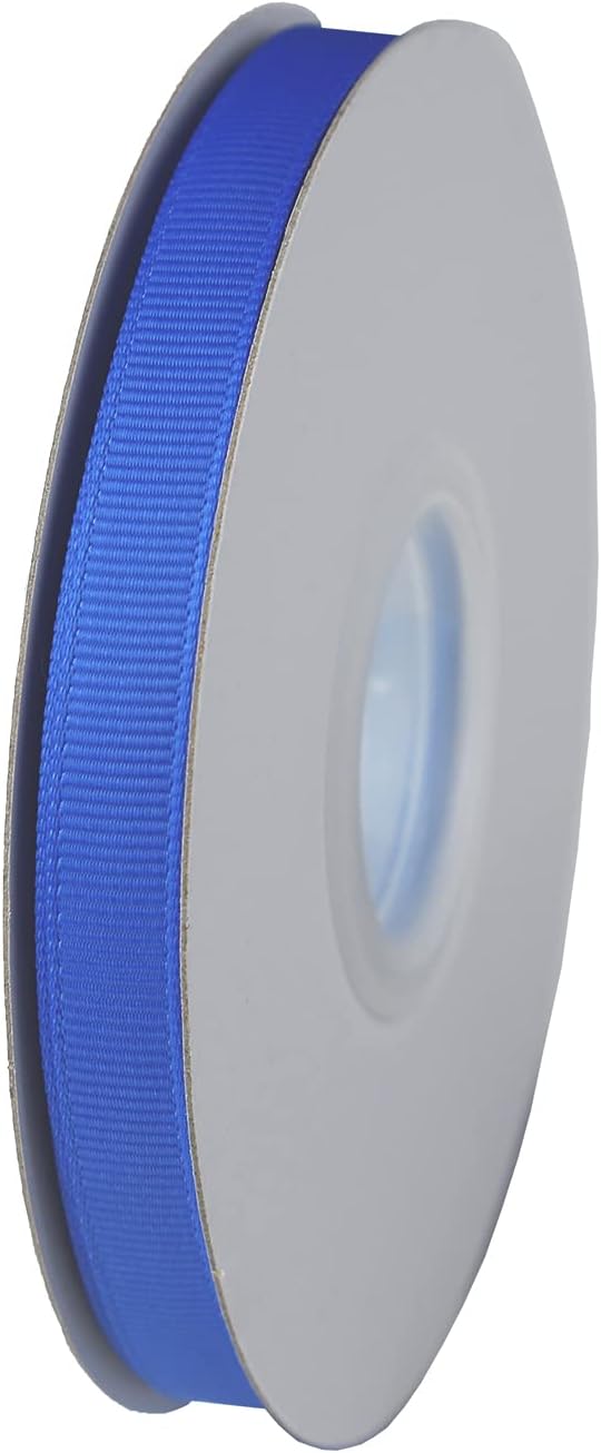 ITIsparkle 3/8" Inch Grosgrain Ribbon 50 Yards-Roll Set for Gift Wrapping Scrap Books Party Favor Hair Braids Baby Shower Decoration Cake Decoration Floral Arrangement Craft Supplies, Royal Ribbon