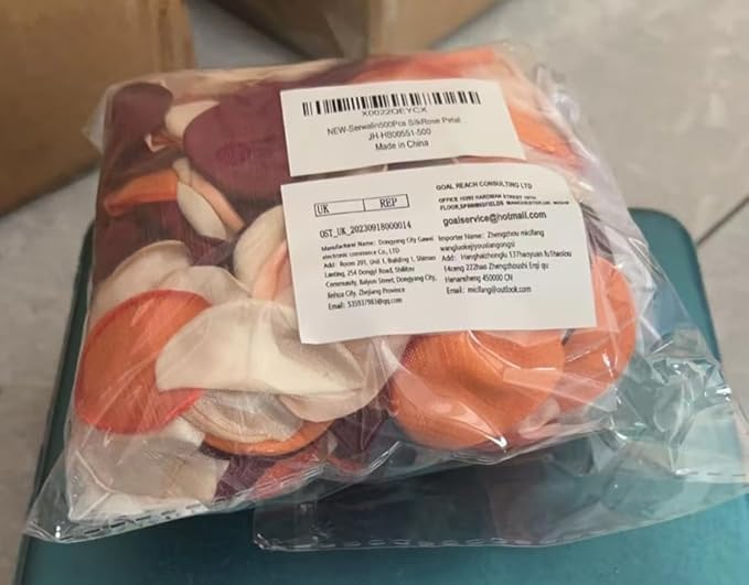 Serwalin 300Pcs Silk Pink Rose Petals Artificial Flower Petals for Wedding, Peach Pink Petals Bulk for Anniversary Decor,Party Romantic Decorations Table or Wedding Cake Decor(5 Color Mixes)