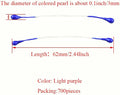 3mm Pearl Double Head Flower Stamen Pistil, 700Pcs – Royal Blue