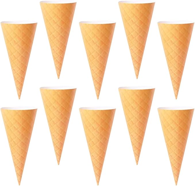 LUOZZY 10PCS Ice Cream Cone Flower Bouquet Wrapping Paper Petal Cones For Special Occasions 48x35cm Floral Arrangement Material For Pretty Bouquets