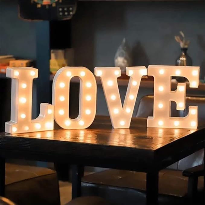MUMUXI Marquee Light Up Letters | Large Light Up Numbers | Battery Powered and Bright with Every Letter of The Alphabet | for Wedding, Birthday, Party, Celebration, Christmas or Home Decoration (U)