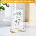 Acrylic Sign Holder, 24 Pack – Gold
