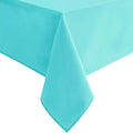 Hiasan Solid Rectangle Tablecloth Aqua - Waterproof Washable Oblong Fabric Table Cloth for Dining Room Kitchen and Outdoor Use, 60 x 140 Inch