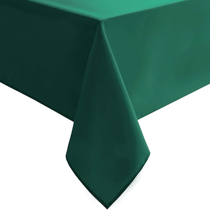 Hiasan Emerald Green Tablecloth for Rectangle Tables - Waterproof Washable Oblong Table Cloth for Dining Kitchen and Outdoor Use, 54 x 108 Inch