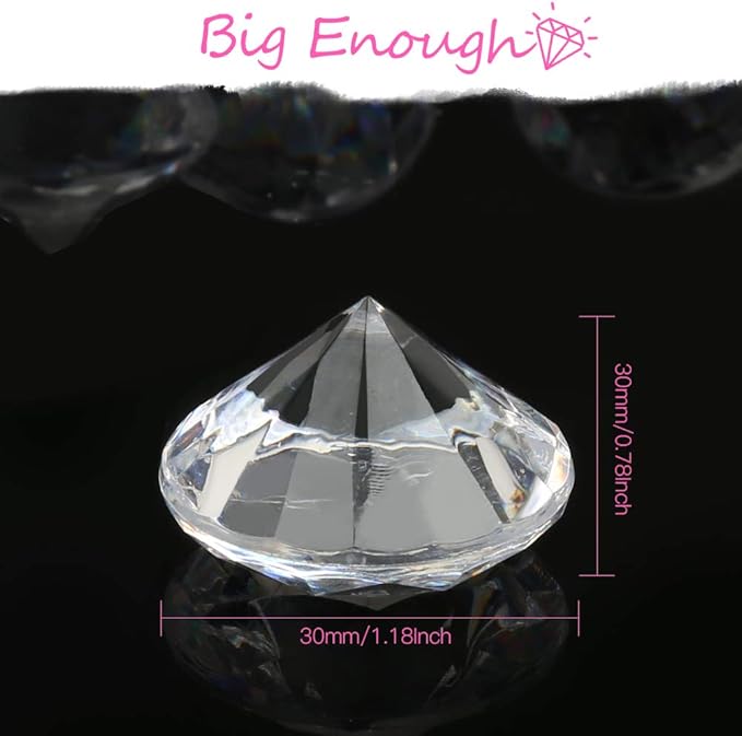 Vase Filler Acrylic Crystal Diamonds, 1.5 lb Clear Table Confetti