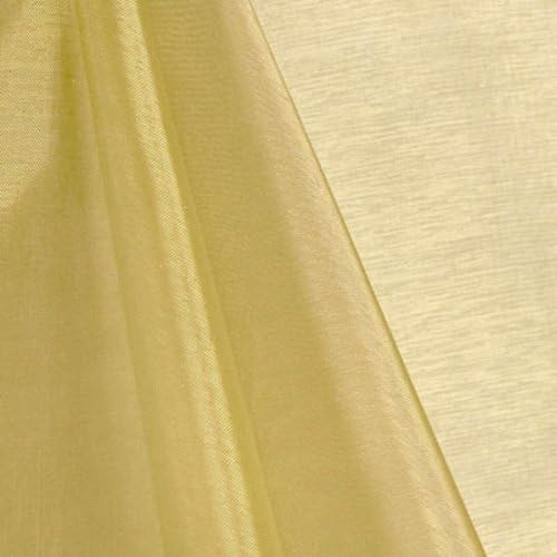 Organza Fabric in Champagne Gold, Shiny 45-Inch Width by 10 Yards