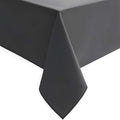 Hiasan Grey Rectangle Tablecloth - Waterproof Washable Polyester Fabric Table Cloth for Party, Wedding, Banquet and Restaurant, 90 x 132 Inch