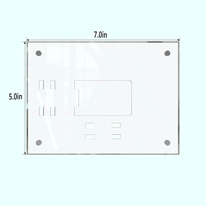 HELPLEX Picture Frames, 1 Pack 5x7 inch Acrylic Picture Frame Clear 5 x 7 Photo Frames Magnetic Picture Frames Ready for Tabletop Display, Effectively Protect Photos from Fading and Yellowing