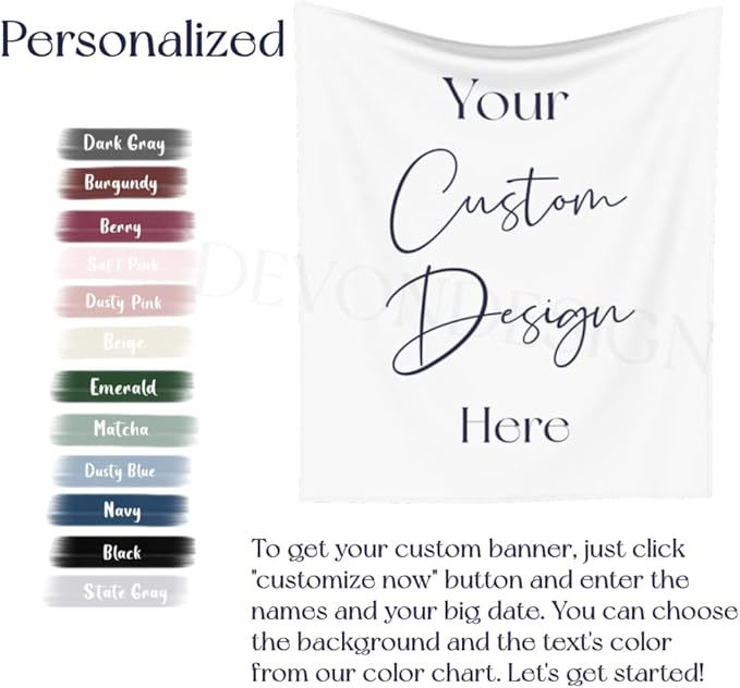 Always You Backdrop - Custom Tapestry with Names & Date, Rustic Sign, Personalized Calligraphy Banner for Ceremony & Reception, Wedding Arch Decorations