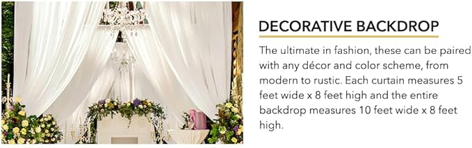 AK TRADING CO. 10 feet x 8 feet IFR Polyester Backdrop Drapes Curtains Panels with Rod Pockets - Wedding Ceremony Party Home Window Decorations - Blush Pink
