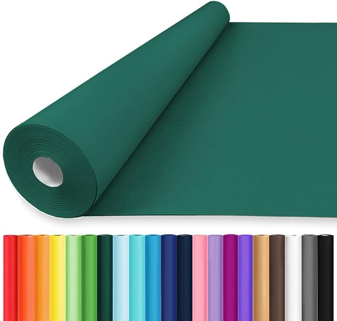 Vanhench 48" x 2400" (200') Green Wrapping Paper, Solid Color Kraft Art Paper for Gift Wrap Bulletin Board, School Supplies for Kids, Classroom Must Have, Arts & Crafts Supplies