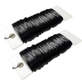 76Yards 26Gauge Black Metal Floral Wire Flexible Paddle Florist Garden Wire for Flower Arrangement,Crafts,Christmas Wreaths Tree,Garland.