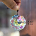 Set 2 AB Color Crystal Suncatcher Datura Shaped Pendant Rainbow Feng