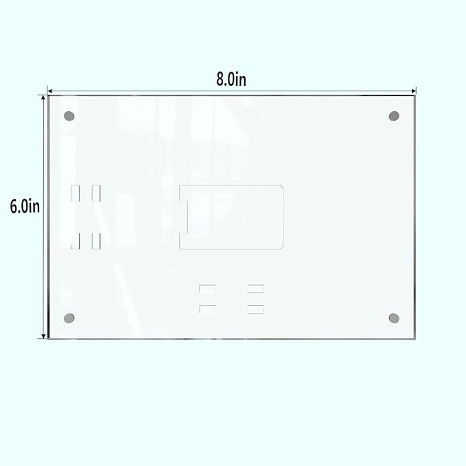 HELPLEX Picture Frames, 3 Pack 6x8 inch Acrylic Picture Frame Clear 6 x 8 Photo Frames Magnetic Picture Frames Ready for Tabletop Display, Effectively Protect Photos from Fading and Yellowing