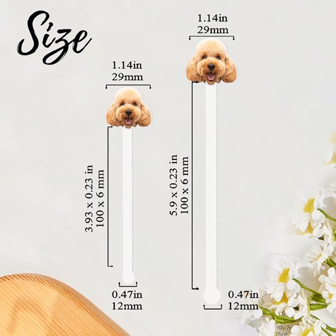 50 Pcs Personalized 50th to 90th Birthday Face Photo Drink Stirrers, 60th 70th 80th Birthday Party Decorations, Custom Face Cutout Stir Sticks, Decor for Retirement, Graduation Parties
