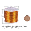 18 Gauge Jewelry Craft Aluminum Wire Bendable Metal Sculpting, 492 Feet
